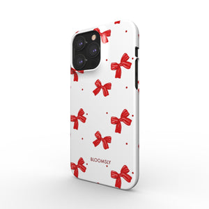 Bow White Snap Phone Case