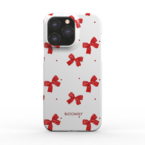 Bow White Snap Phone Case