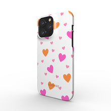 Load image into Gallery viewer, Heart White Snap Phone Case
