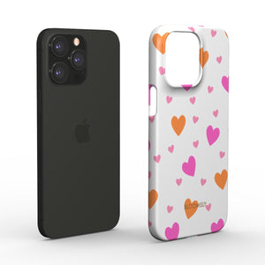 Heart White Snap Phone Case