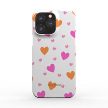 Load image into Gallery viewer, Heart White Snap Phone Case
