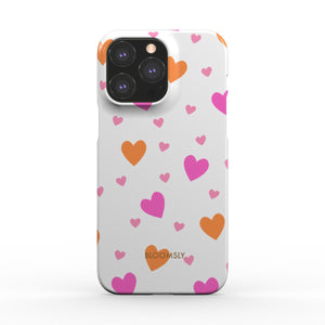 Heart White Snap Phone Case