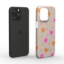 Load image into Gallery viewer, Hearts Cream Snap Phone Case
