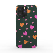 Load image into Gallery viewer, Hearts Green Snap Phone Case
