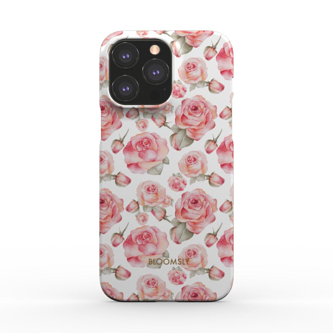 Rose Garden White Snap Phone Case