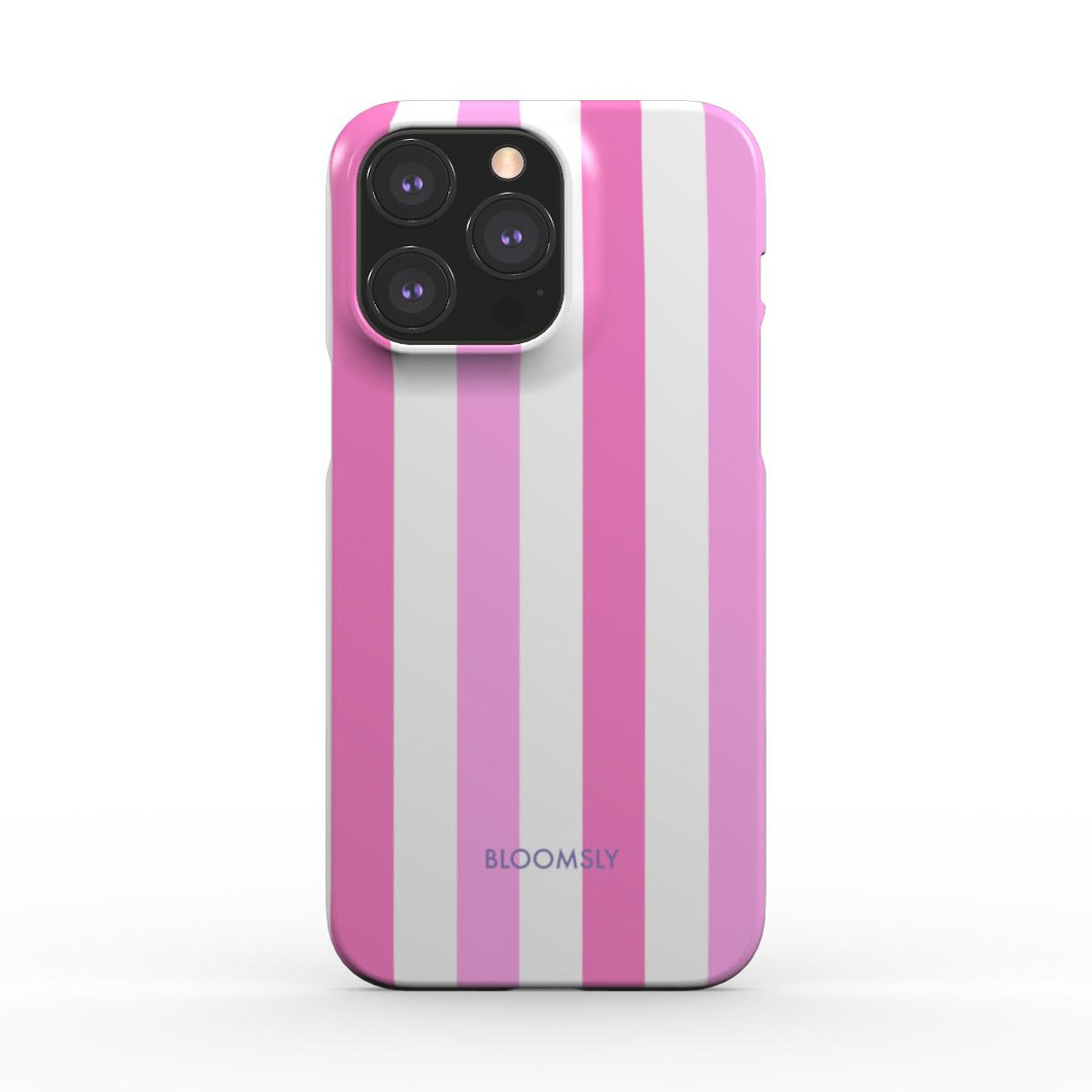 Pink Stripes Snap Phone Case