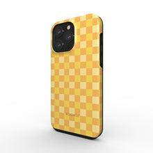 Load image into Gallery viewer, Plaid Yellow Tough Phone Case
