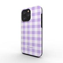 Load image into Gallery viewer, Plaid Violet Tough Phone Case
