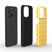 Load image into Gallery viewer, Plaid Yellow Tough Phone Case
