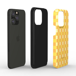 Plaid Yellow Tough Phone Case