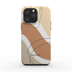 Abstract Waves Light Tough Phone Case