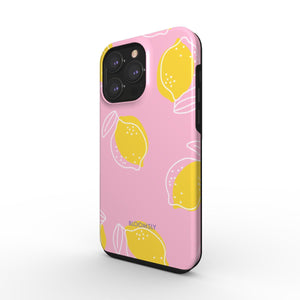 Lemons Light Pink Tough Phone Case