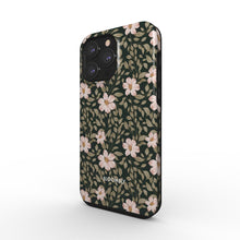 Load image into Gallery viewer, Peach Flowers Dark Tough Phone Case
