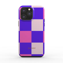 Load image into Gallery viewer, Pink and Purple Plaid Tough Phone Case
