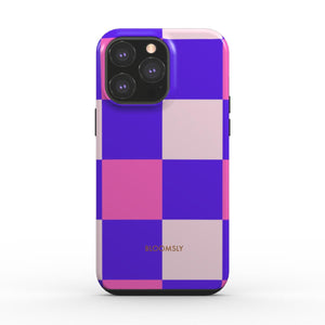 Pink and Purple Plaid Tough Phone Case